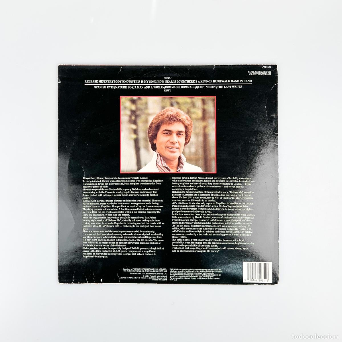 Discos de vinilo: LP. Engelbert. Release Me (VG/VG+) - Foto 2