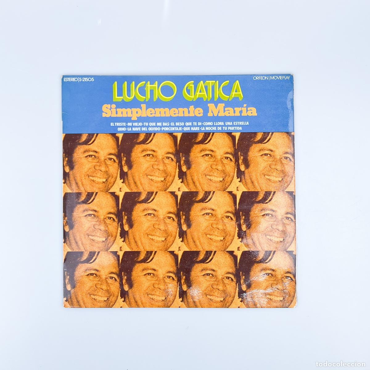 Discos de vinilo: LP. Lucho Gatica. Simplemente Mar&iacute;a (VG/VG) - Foto 1