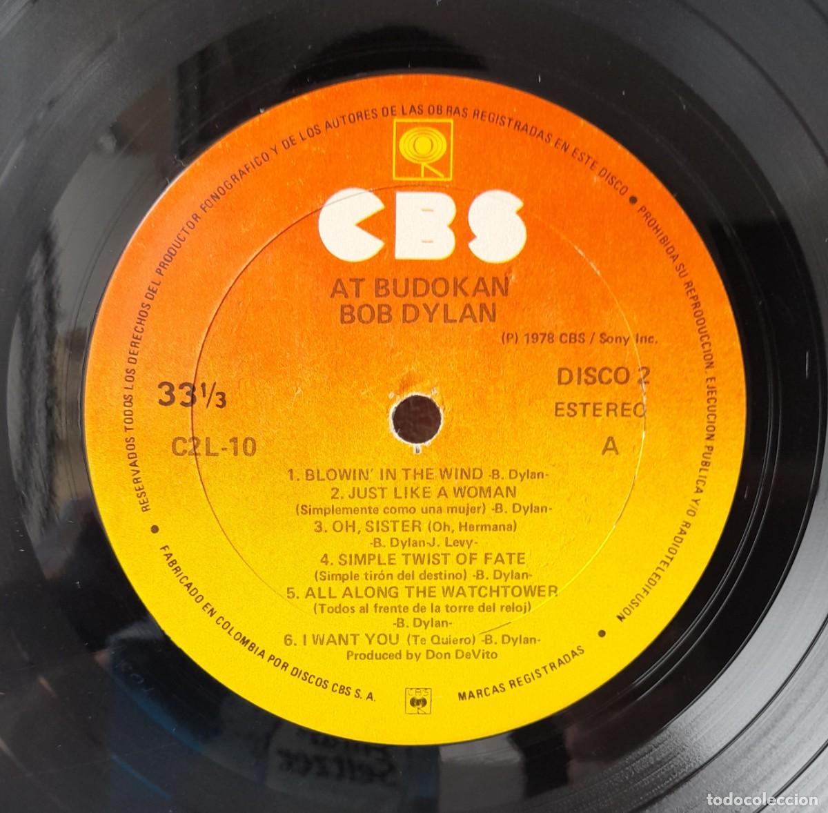 Discos de vinilo: ROCK-Bob Dylan / At Budokan. A&ntilde;o 1979 - Foto 11
