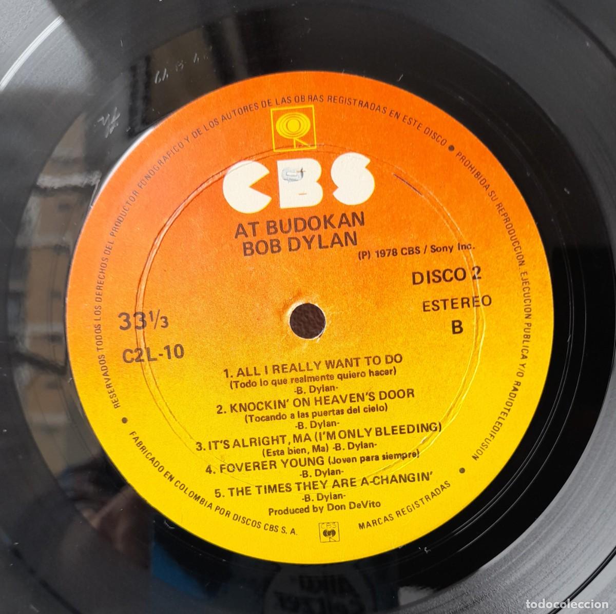 Discos de vinilo: ROCK-Bob Dylan / At Budokan. A&ntilde;o 1979 - Foto 12