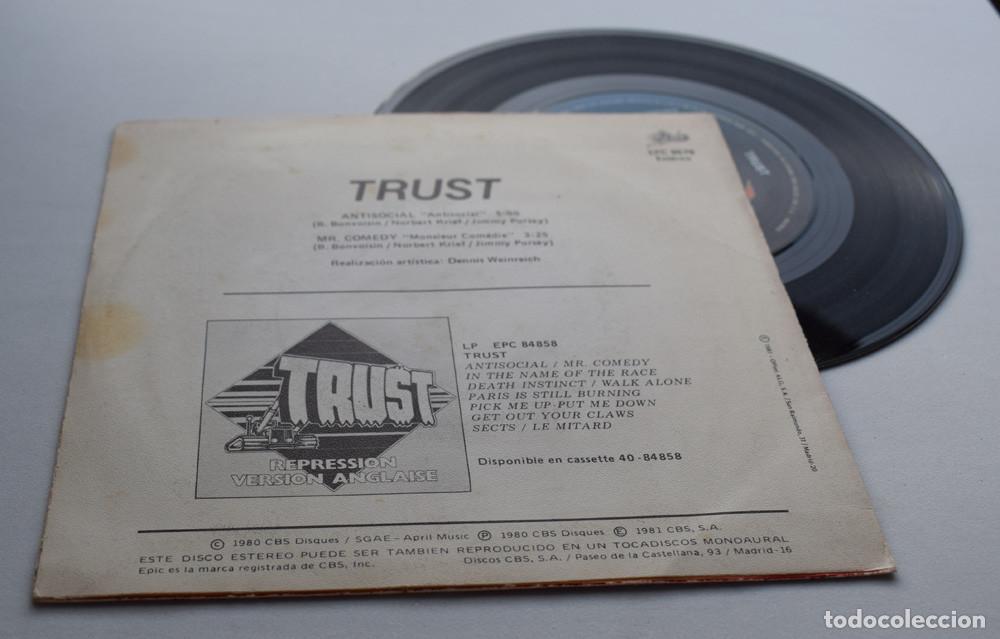Discos de vinilo: Trust &ndash; Antisocial - SINGLE 1980 - Foto 3