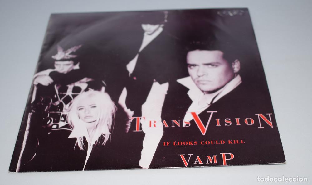 Discos de vinilo: transvision vamp - if looks could kill - single espa&ntilde;ol 1991 - Foto 2