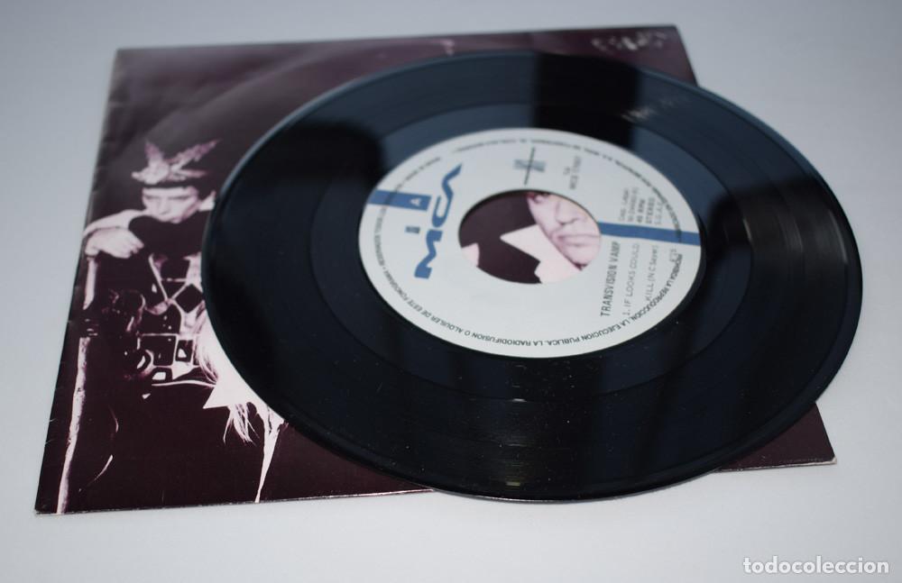 Discos de vinilo: transvision vamp - if looks could kill - single espa&ntilde;ol 1991 - Foto 5