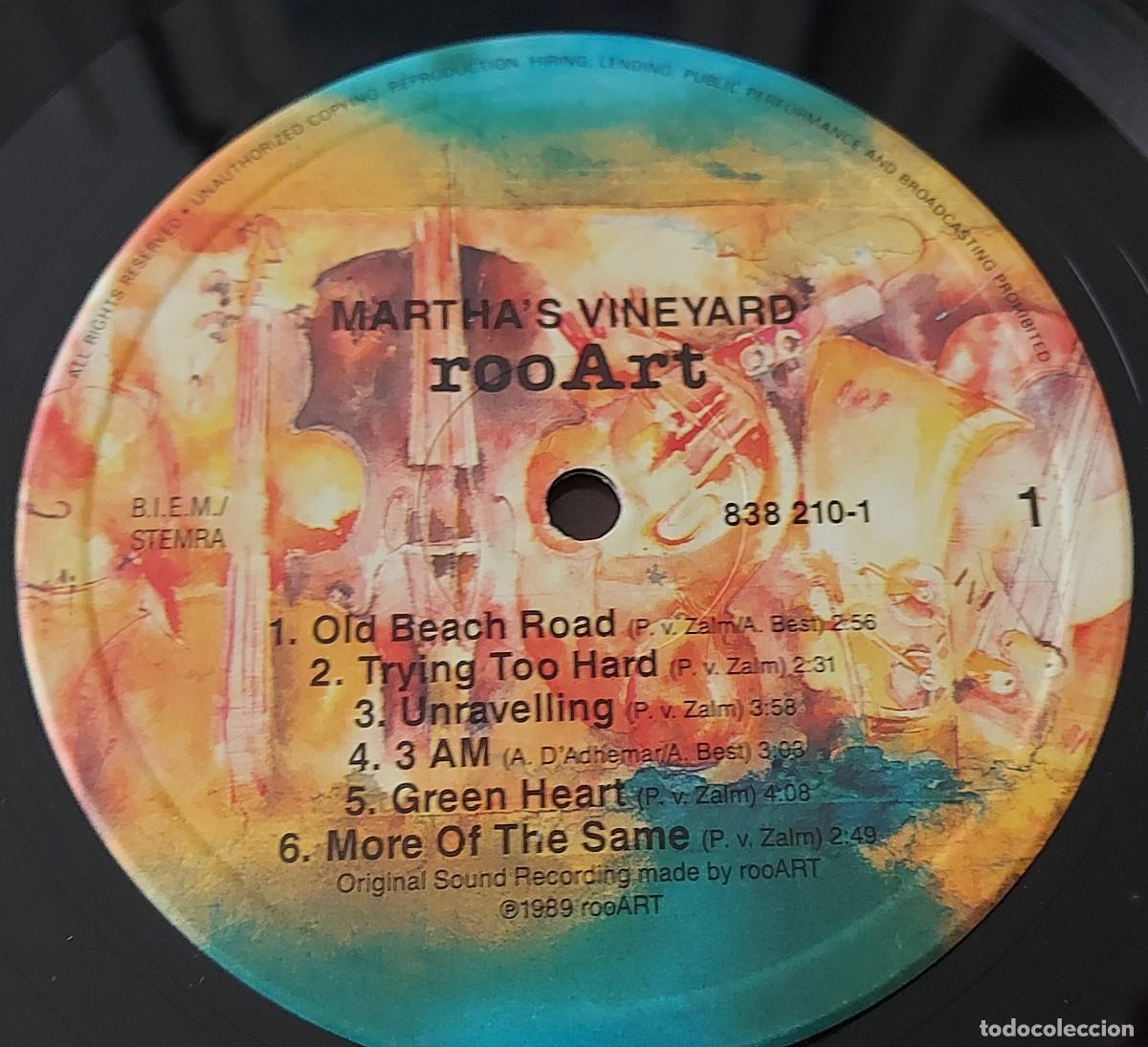 Discos de vinilo: LP MARTHAS VINEYARD ROOART 1989 - Foto 4