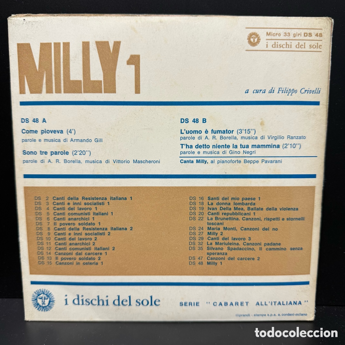 Discos de vinilo: Milly - Milly 1 (Single) - Foto 2