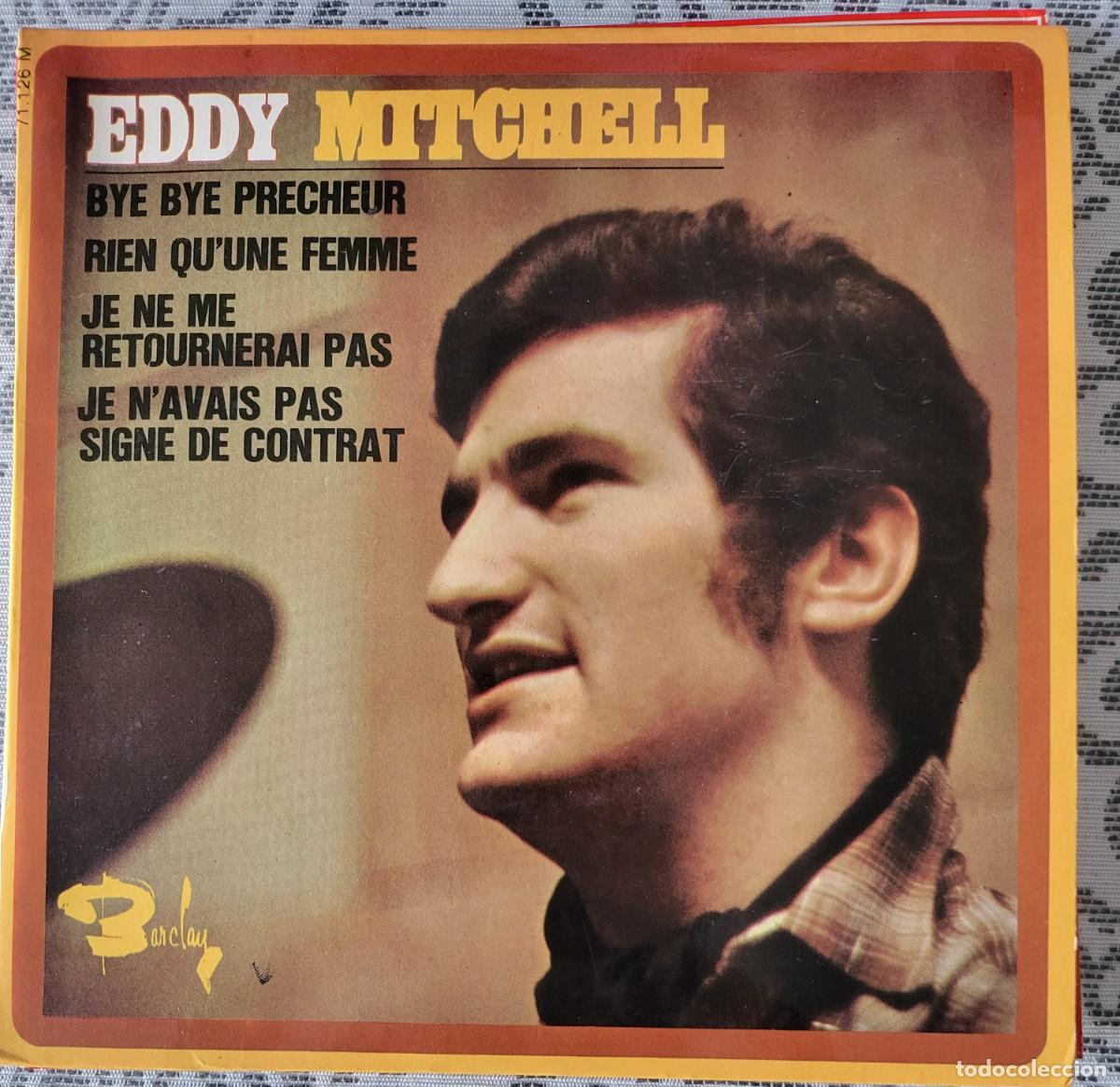 Discos de vinilo: Eddy Mitchell Ep sello Barclay editado en Francia... - Foto 1