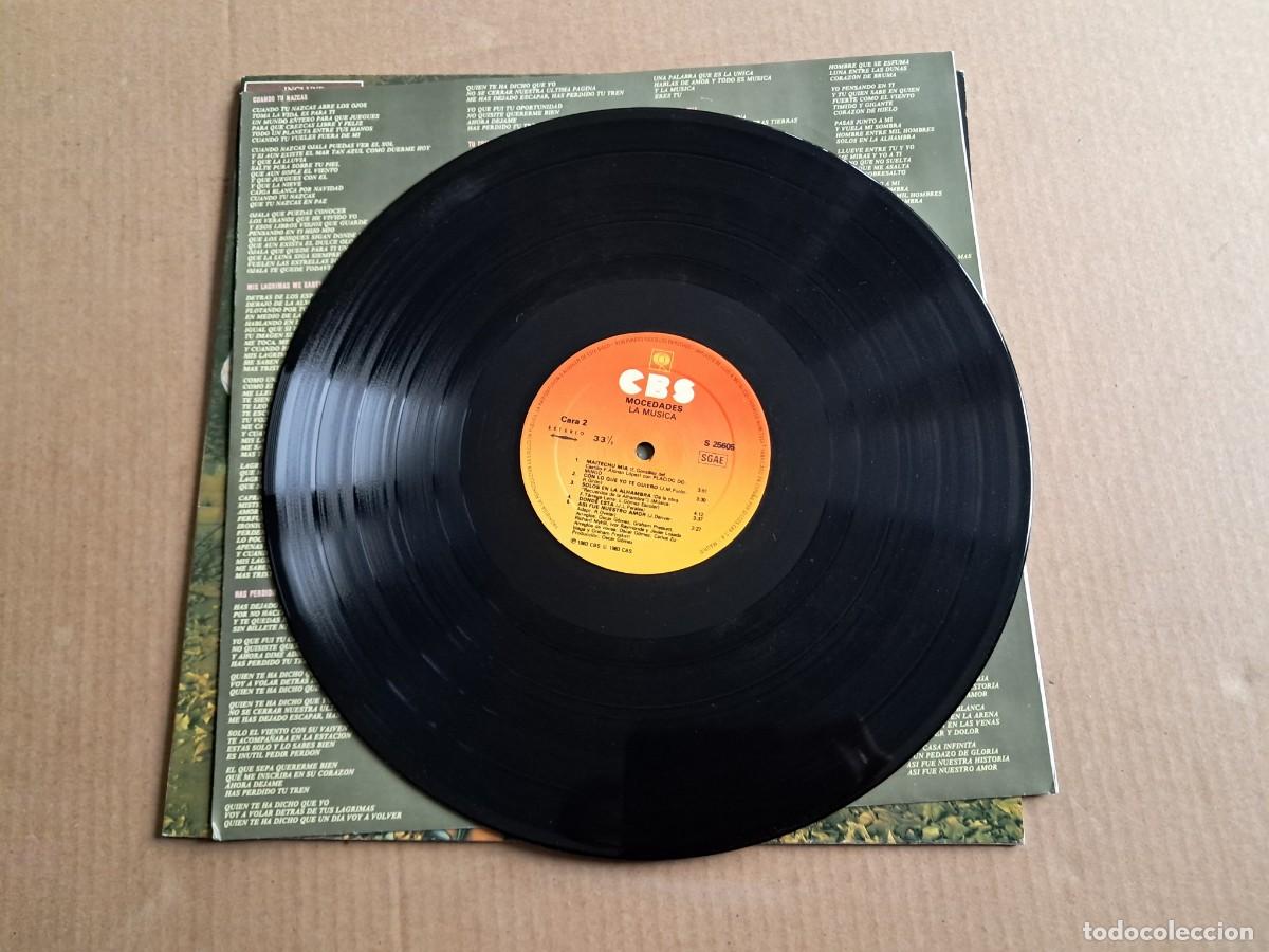 Discos de vinilo: MOCEDADES - LA MUSICA LP 1983 - Foto 3