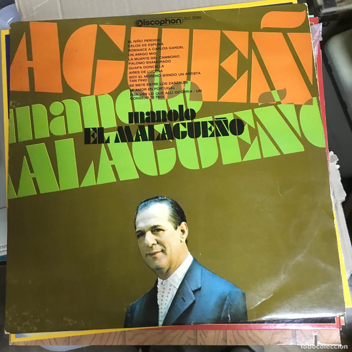 Discos de vinilo: MANOLO EL MALAGUE&Ntilde;O - LP DISCOPHON 1971 - Foto 1