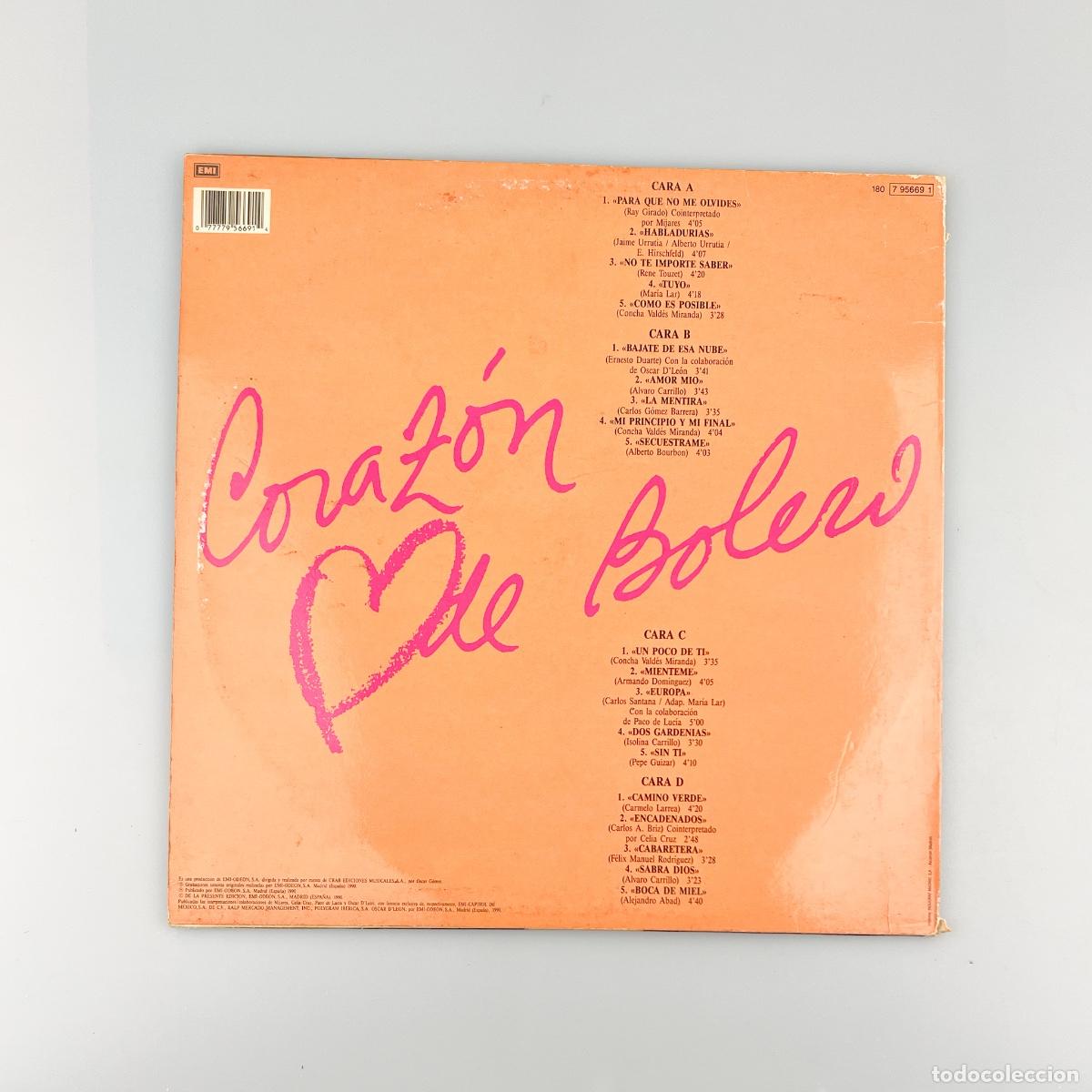Discos de vinilo: 2xLP. Dyango. Coraz&oacute;n De Bolero (G+/VG) - Foto 2