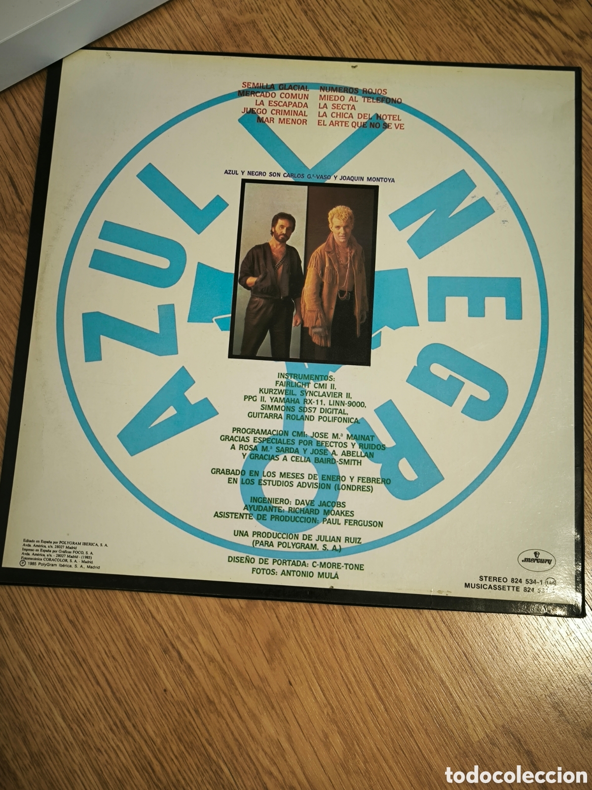 Discos de vinilo: VINILO MERCADO COMUN AZUL Y NEGRO - Foto 2
