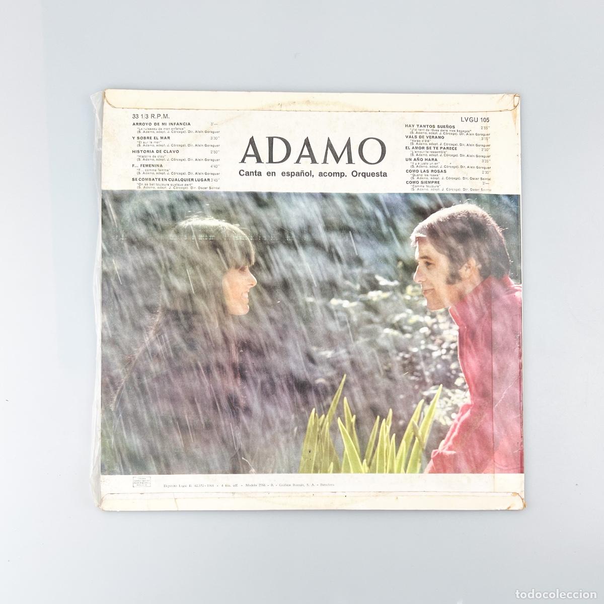 Discos de vinilo: LP. Adamo. Canta En Espa&ntilde;ol (VG+/VG+) - Foto 2