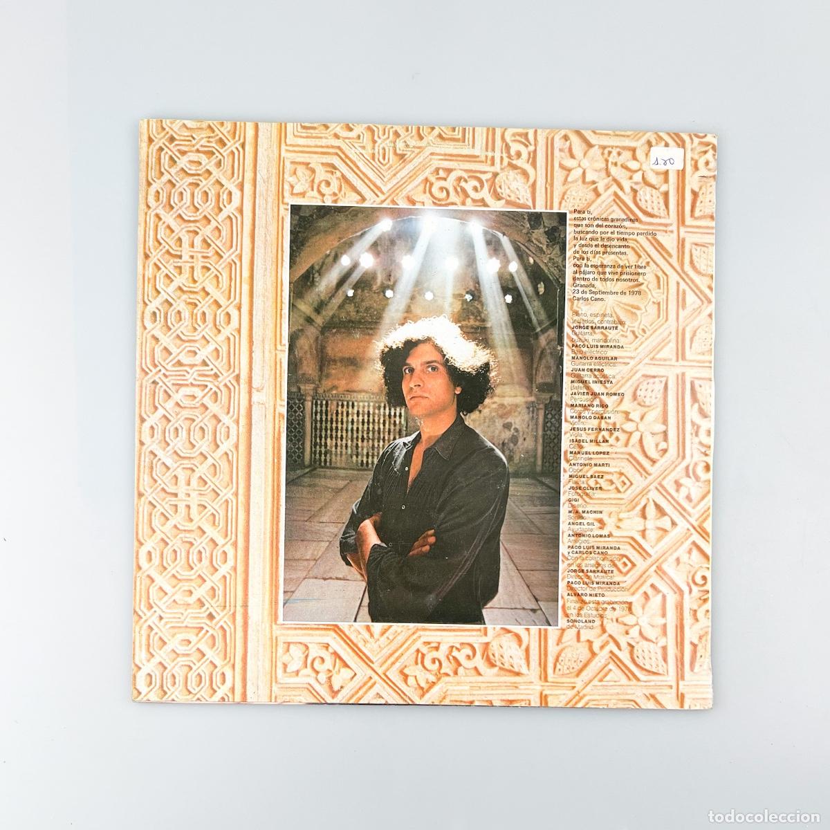 Discos de vinilo: LP. Carlos Cano. Cronicas Granadinas (VG+/VG+) - Foto 2