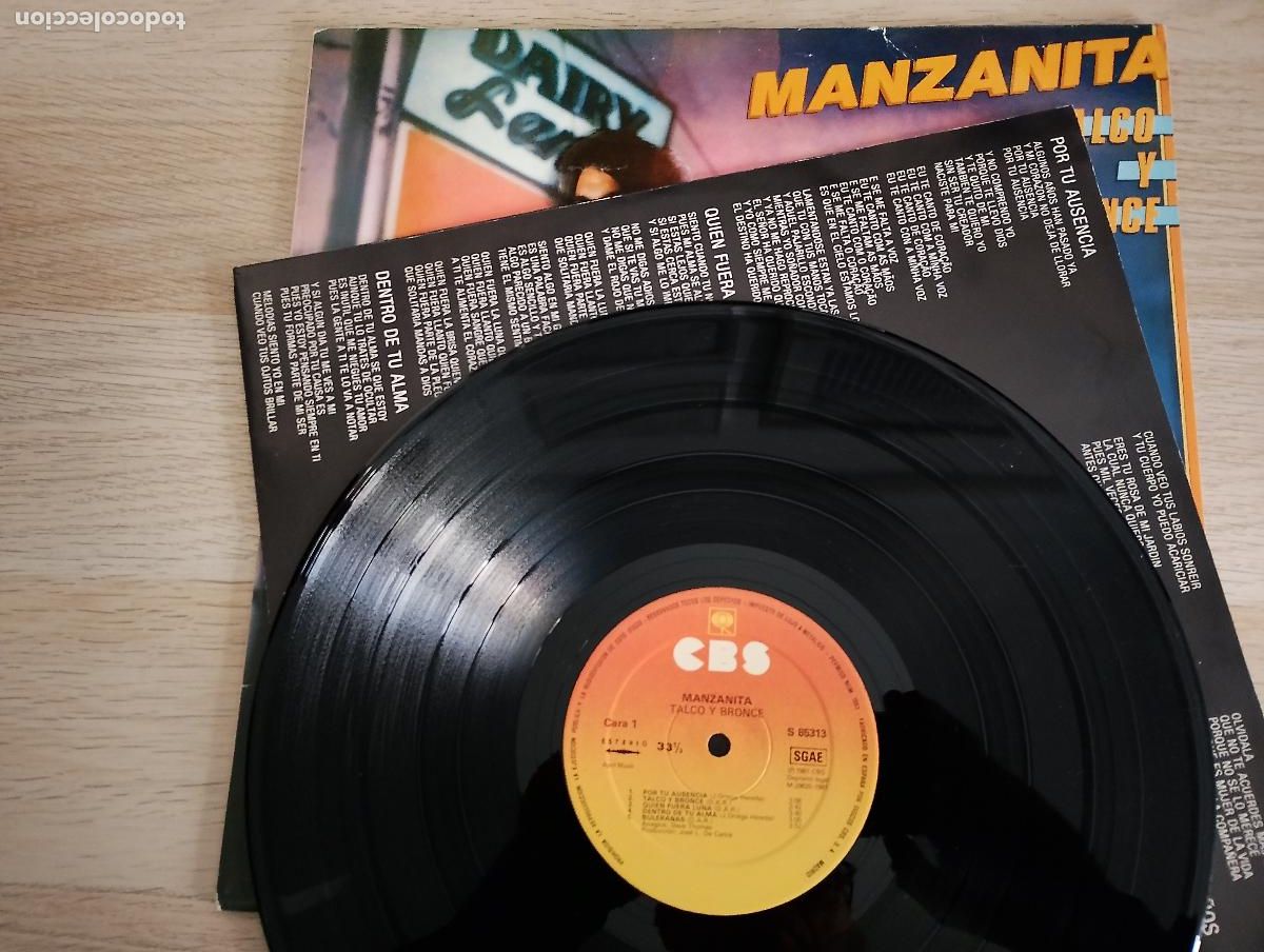 Discos de vinilo: manzanita ,talco y bronce, 1981 - Foto 2