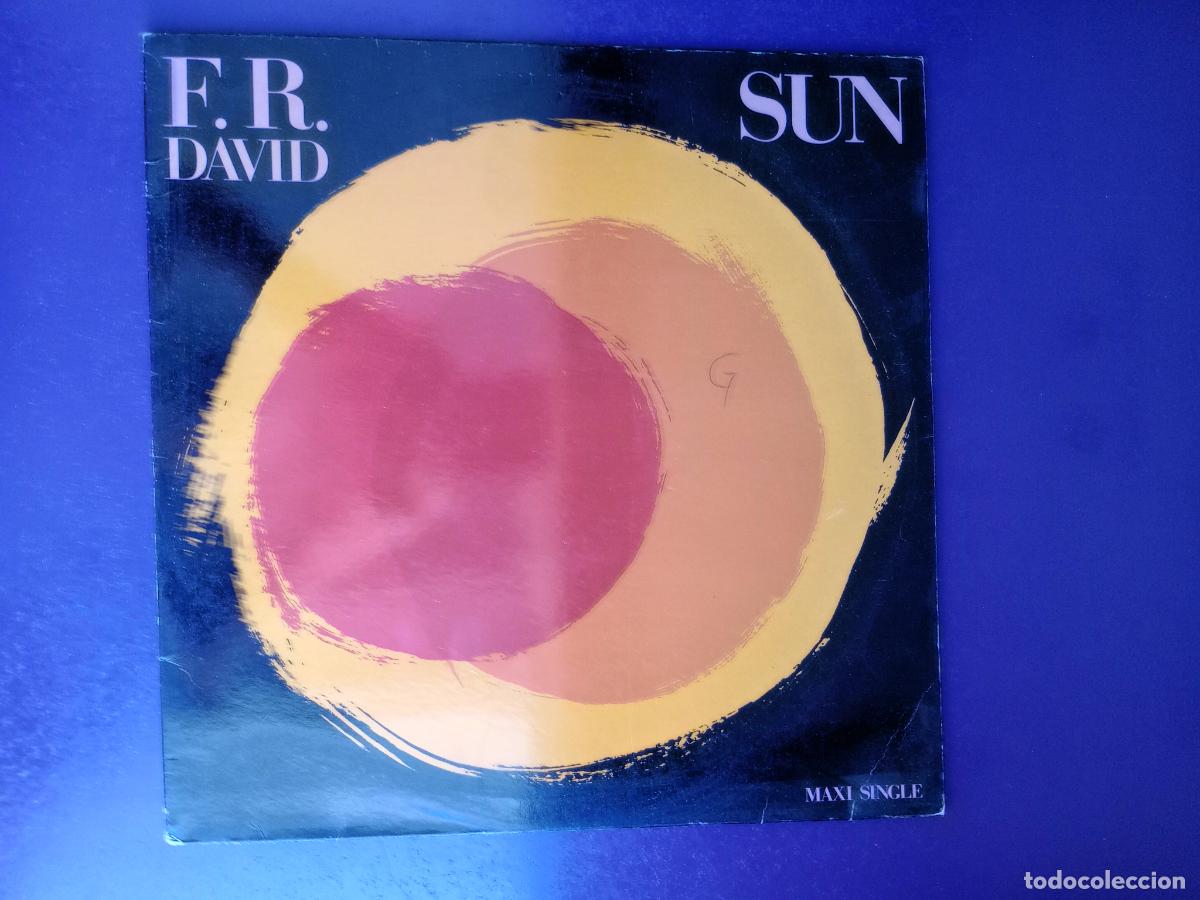 Discos de vinilo: F.R. David &ndash; Sun - MAXI CBS 1987 - ELECTRONICA DISCO POP - Foto 1