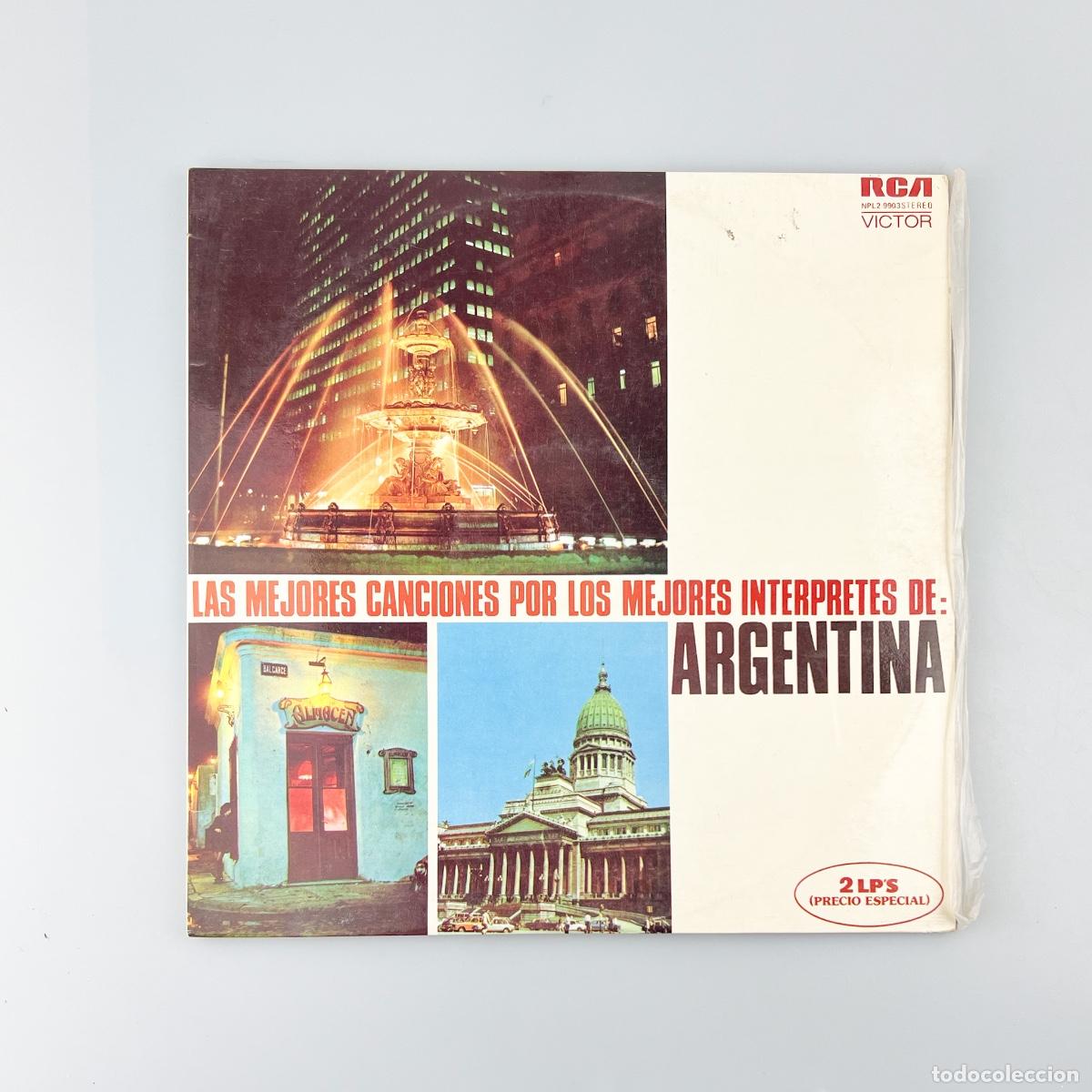 Disques de vinyle: 2xLP. Las Mejores Canciones Por Los Mejores Interpretes De: Argentina (VG+/VG+)