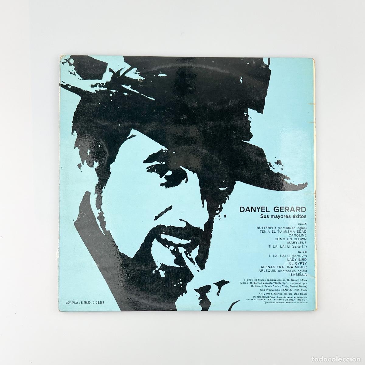 Discos de vinilo: LP. Danyel Gerard. Sus Mayores Exitos (G/VG+) - Foto 2