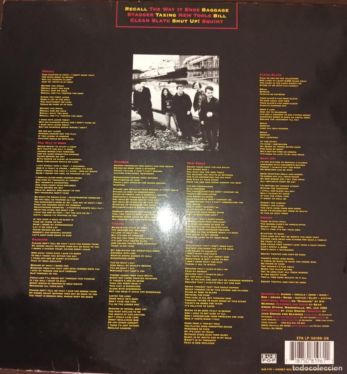 Discos de vinilo: SEAWEED - &rdquo;Weak&rdquo; 1992 SubPop Records LP Vinilo - Foto 2