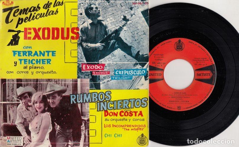 Discos de vinilo: FERRANTE Y TEICHER / DON COSTA - EXODUS - EP DE VINILO C-29 - Foto 1
