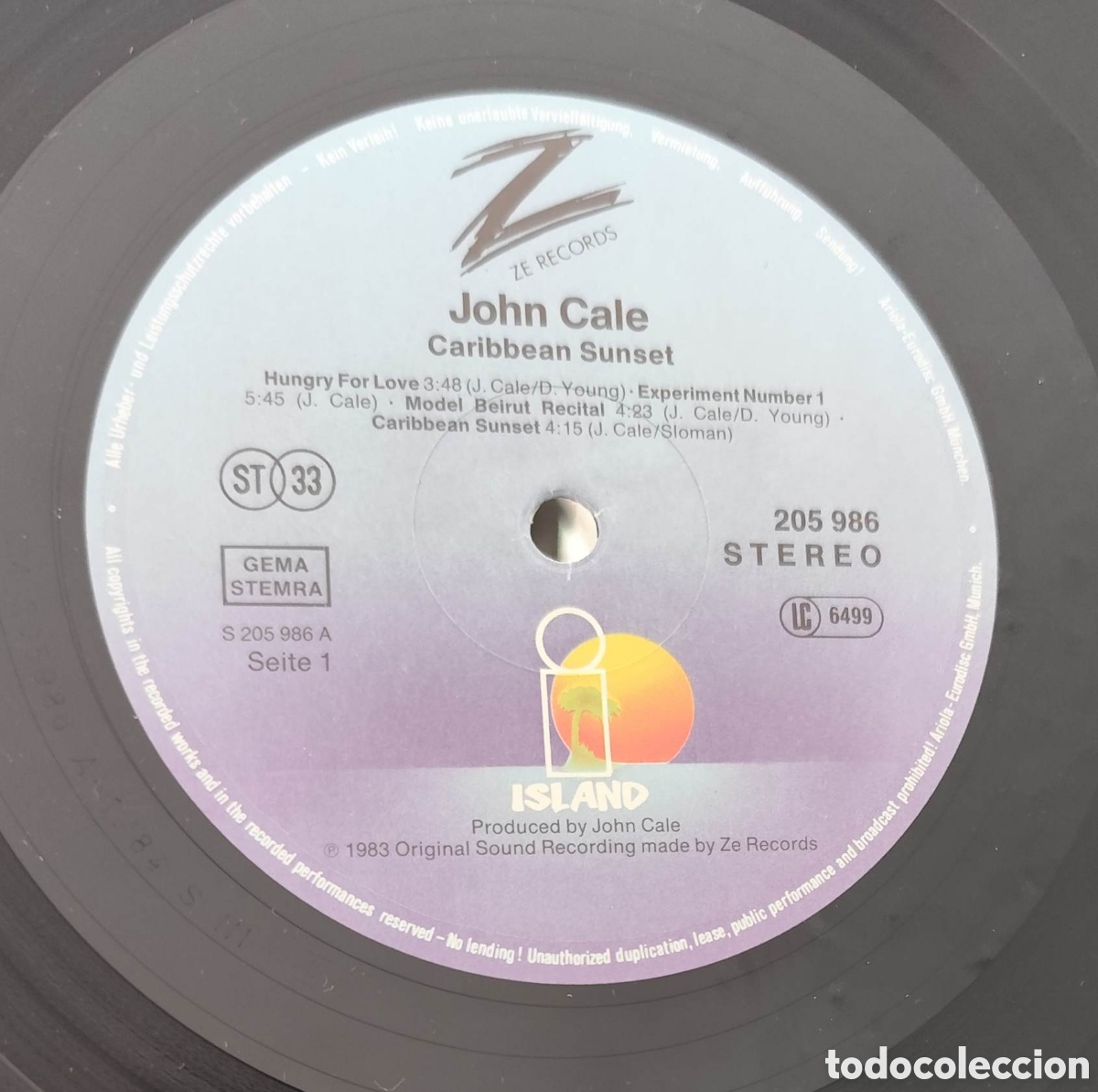 Discos de vinilo: OJO A LA VERSION - JOHN CALE - CARIBBEAN SUNSET - Foto 5