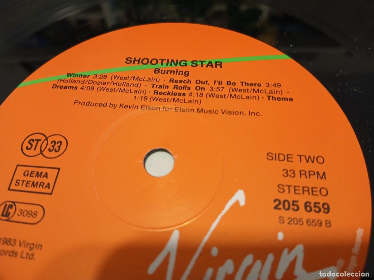 Discos de vinilo: SHOOTING STAR -BURNING- (1983) LP DISCO VINILO - Foto 7