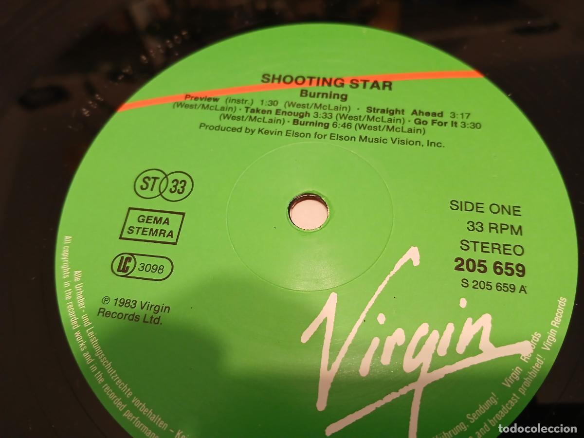 Discos de vinilo: SHOOTING STAR -BURNING- (1983) LP DISCO VINILO - Foto 8