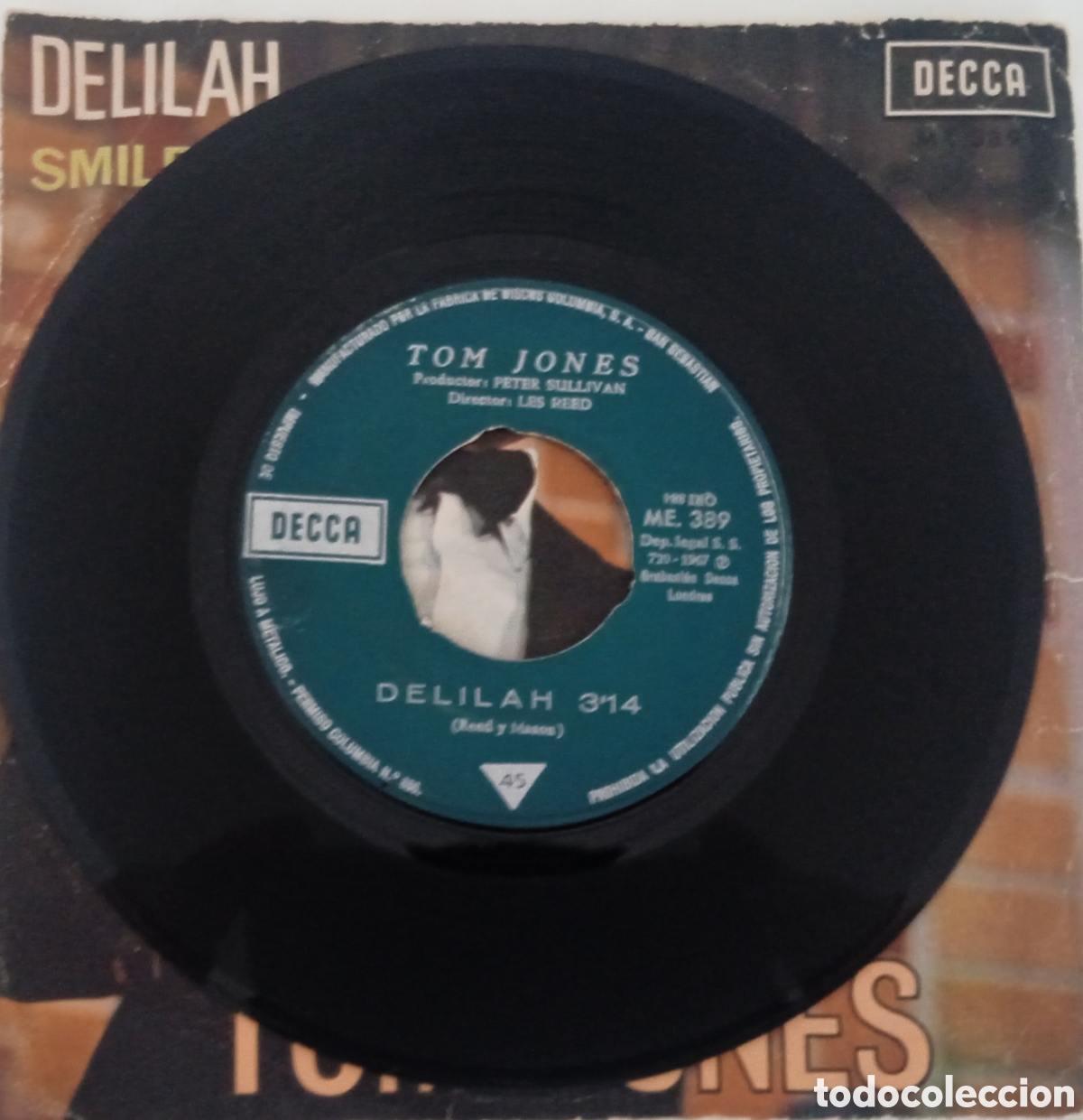 Discos de vinilo: TOM JONES - Delilah (1967) single vinilo - Foto 3