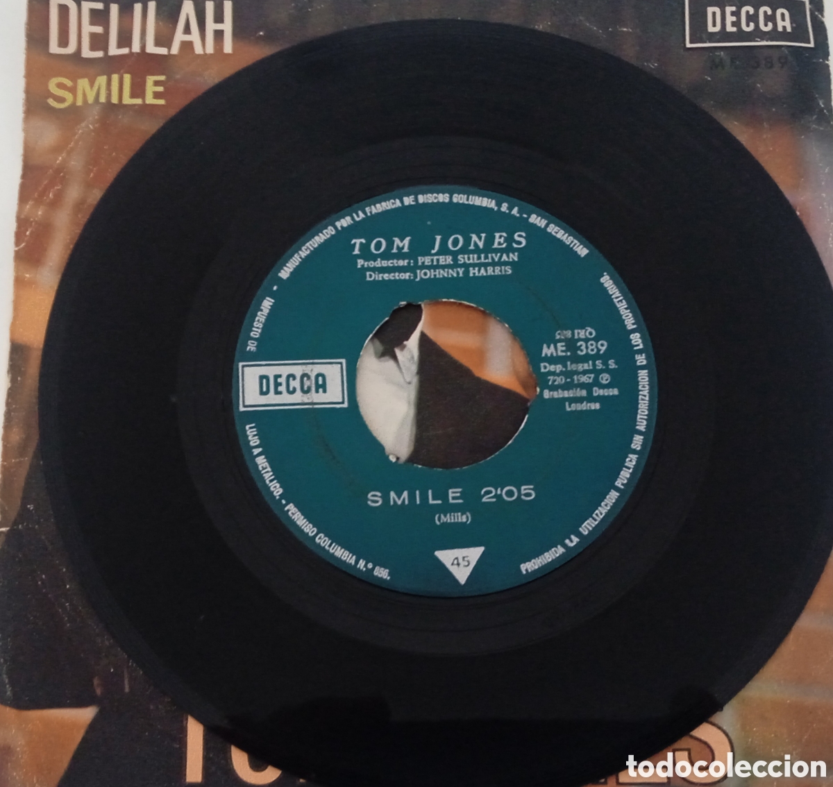 Discos de vinilo: TOM JONES - Delilah (1967) single vinilo - Foto 4