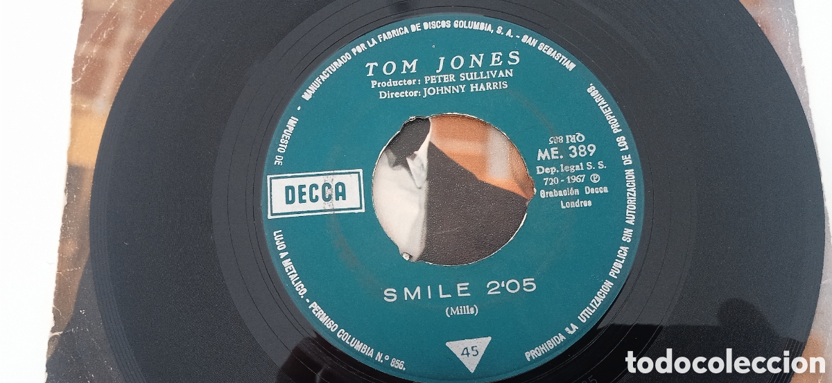 Discos de vinilo: TOM JONES - Delilah (1967) single vinilo - Foto 5