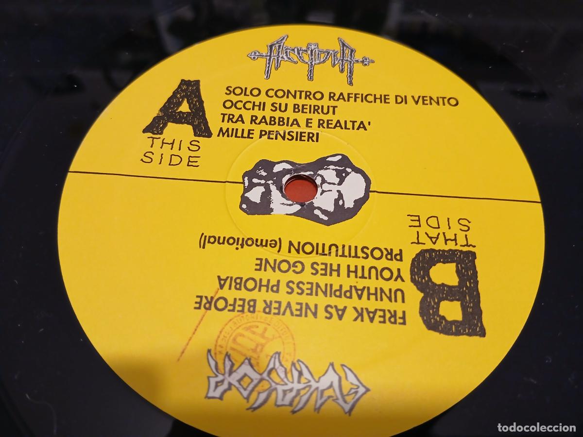 Discos de vinilo: ACCIDIA & EVERSOR -UOMINI CONTRO- (1992) LP DISCO VINILO - Foto 9