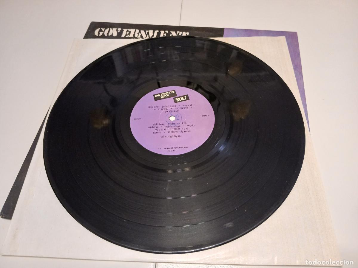 Discos de vinilo: GOVERNMENT ISSUE -YOU- (1987) LP DISCO VINILO - Foto 5