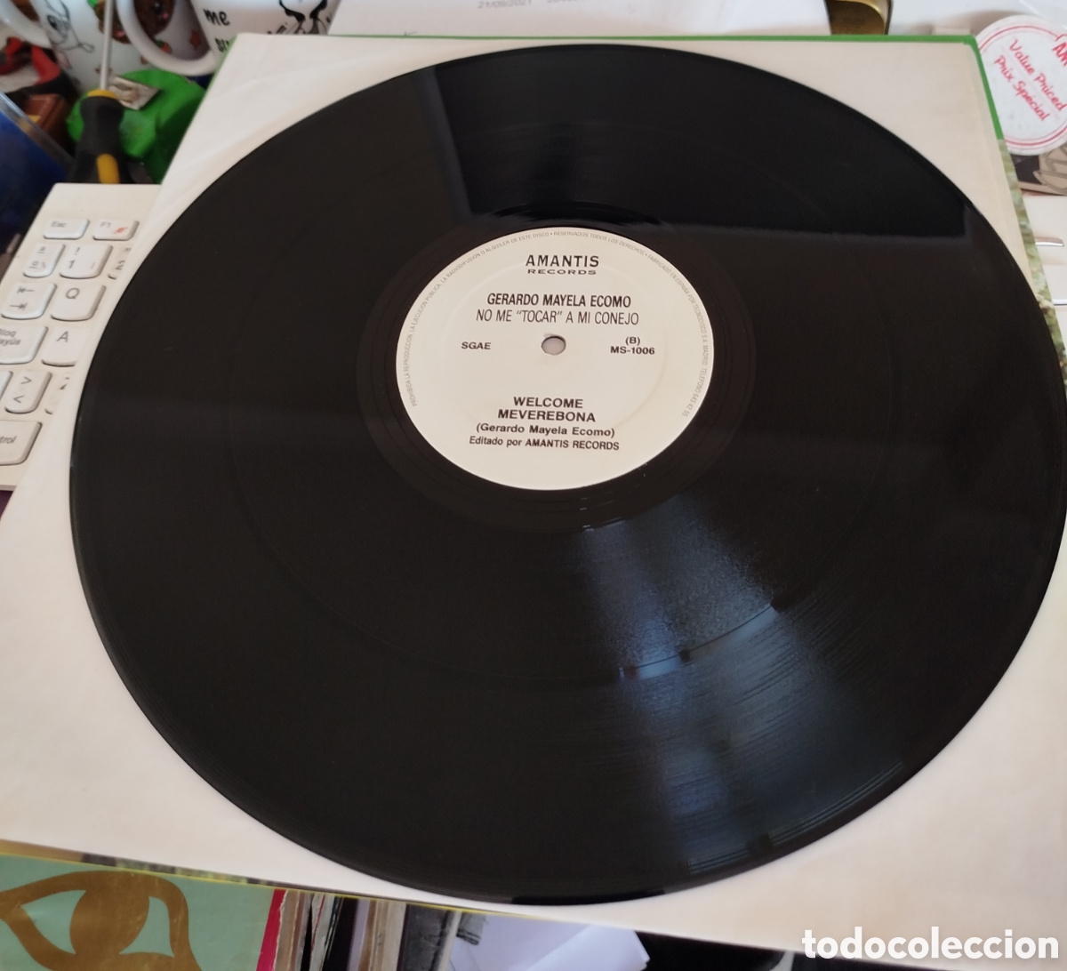 Discos de vinilo: Gerardo Mayela Ecomo - No me &rdquo;tocar&rdquo; a m&iacute; conejo - Foto 2