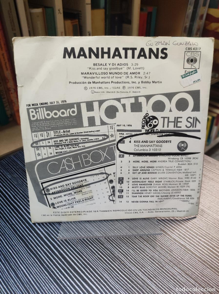 Discos de vinilo: Manhattans &ndash; Besale Y Di Adios - Foto 2
