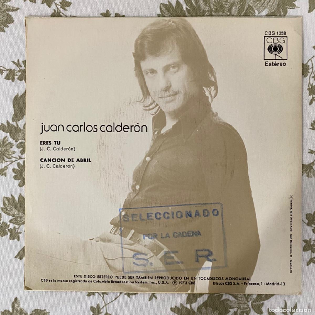 Discos de vinilo: JUAN CARLOS CALDERON ERES TU - Foto 2
