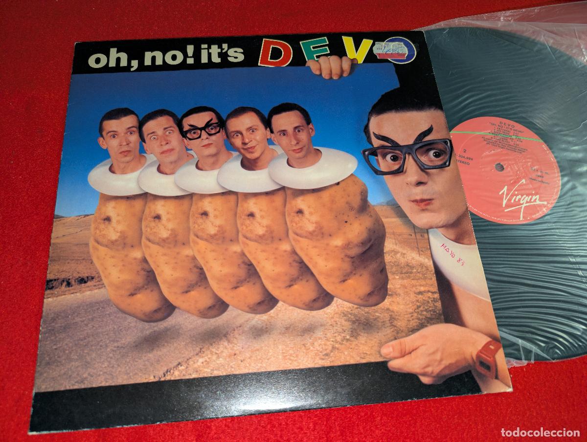 Discos de vinilo: DEVO Oh, no! Its devo LP 1982 Virgin ESPA&Ntilde;A SPAIN SYNTH POP - Foto 1