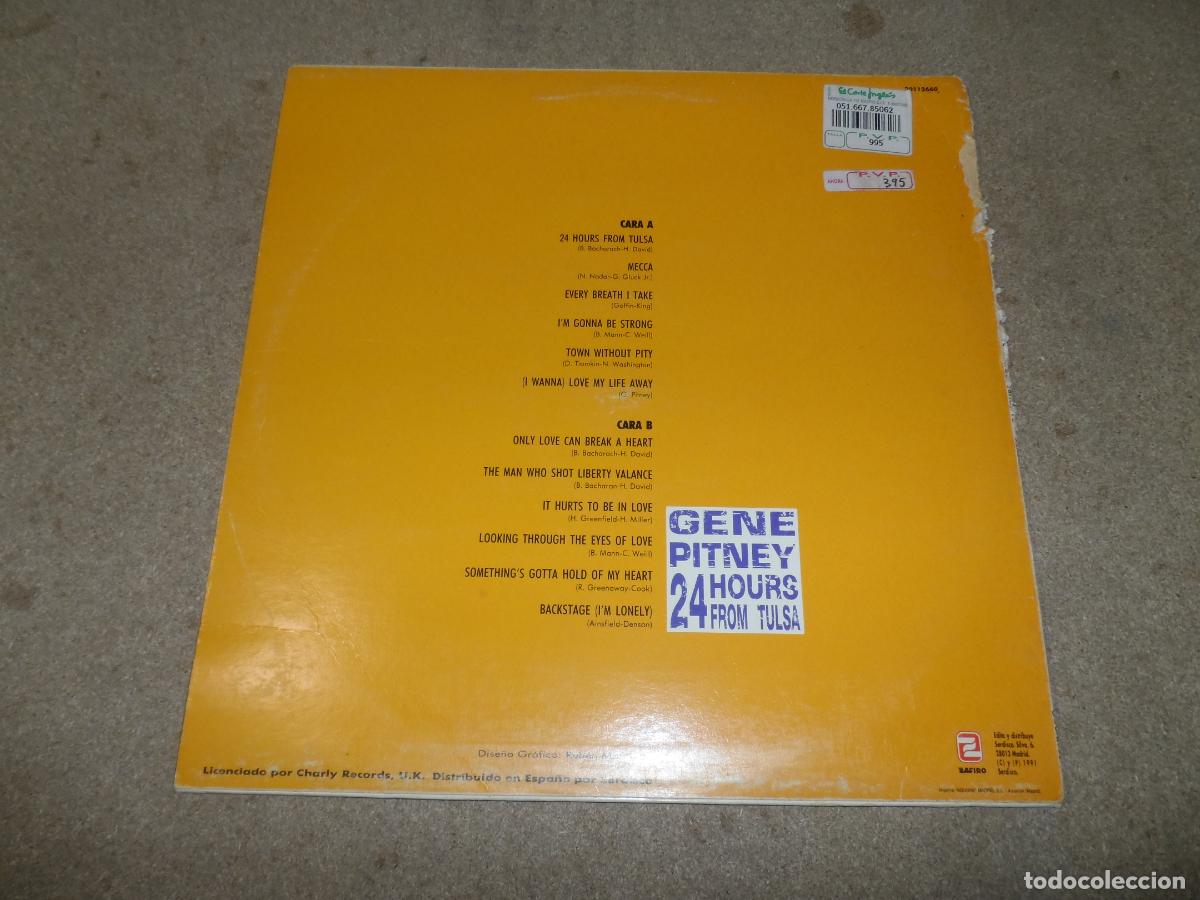 Discos de vinilo: GENE PITNEY - 24 HOURS FROM TULSA (SPAIN 1991) - Foto 2
