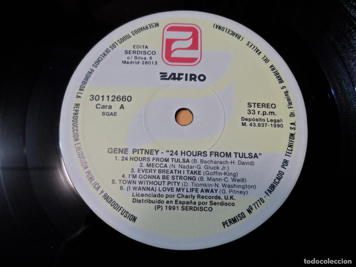 Discos de vinilo: GENE PITNEY - 24 HOURS FROM TULSA (SPAIN 1991) - Foto 3
