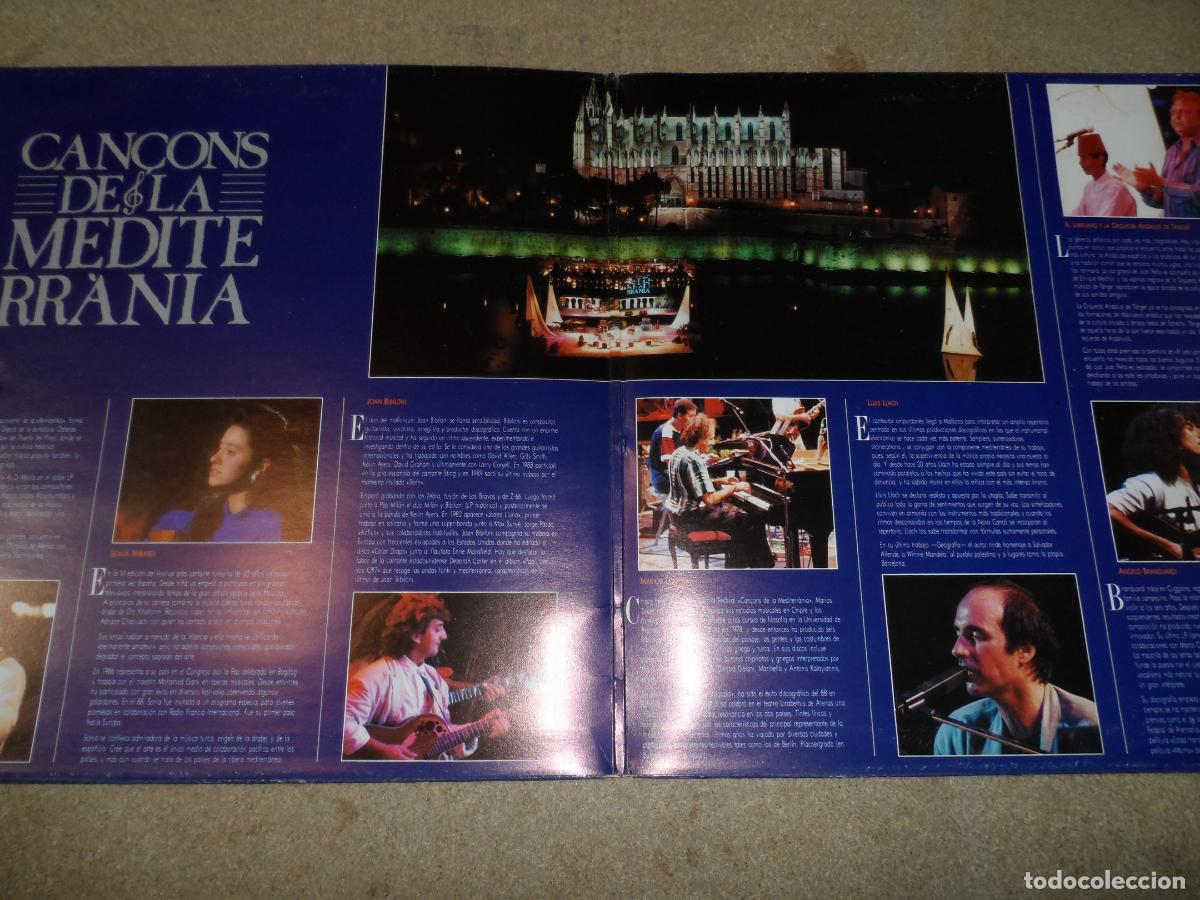 Discos de vinilo: Various &ndash; Can&ccedil;ons De La Mediterr&agrave;nia (SPAIN 1990) - Foto 2