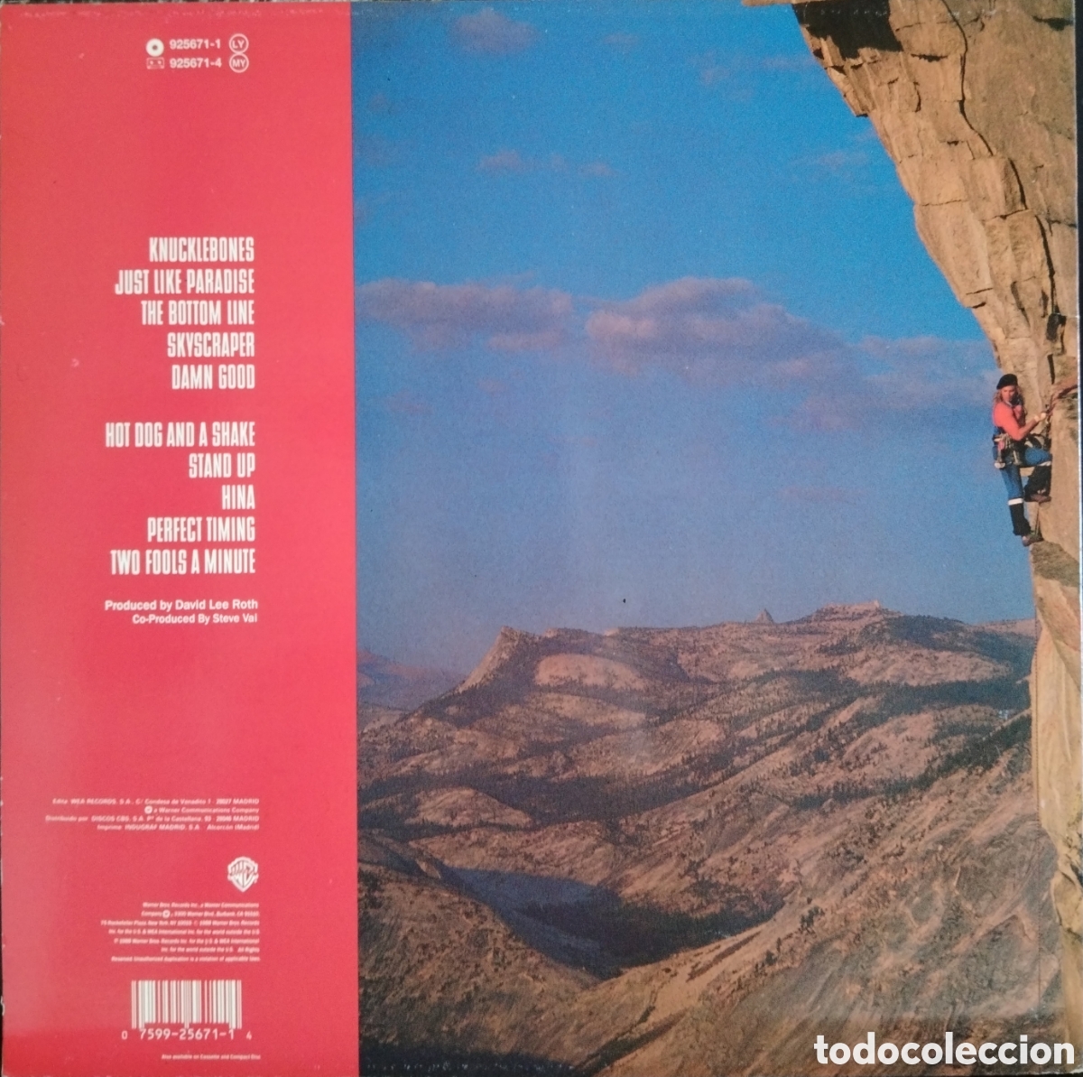 Discos de vinilo: David Lee Roth - Skyscraper - Foto 2