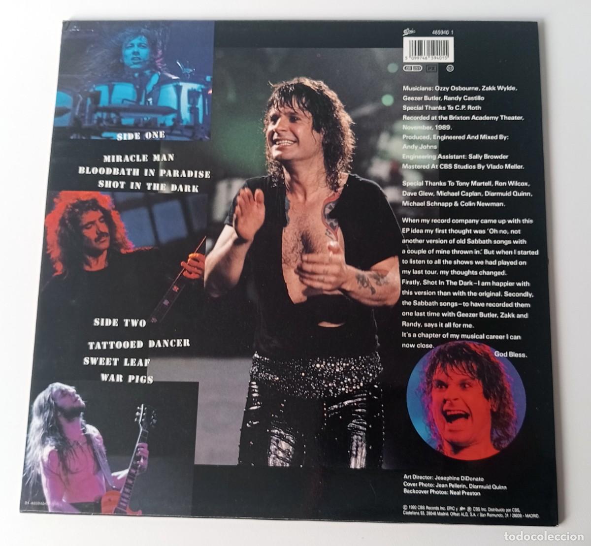 Discos de vinilo: LP OZZY OSBOURNE - JUST SAY OZZY - Foto 2