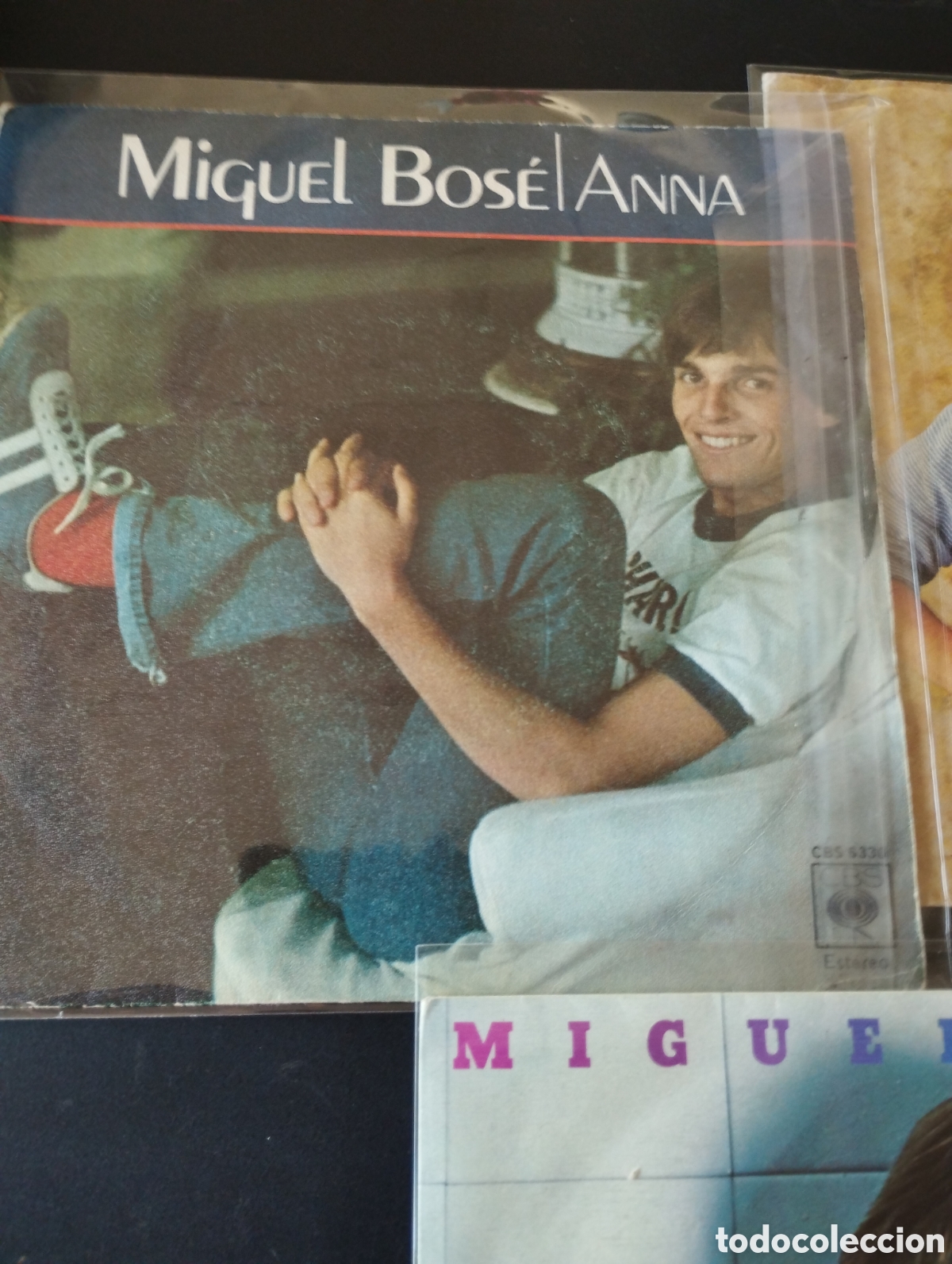 Discos de vinilo: Vinilo single Miguel Bose Creo en ti - Foto 2