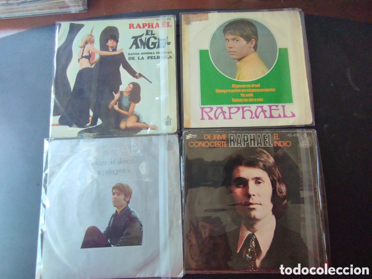 Discos de vinilo: Raphael vinilos lote singles - Foto 1