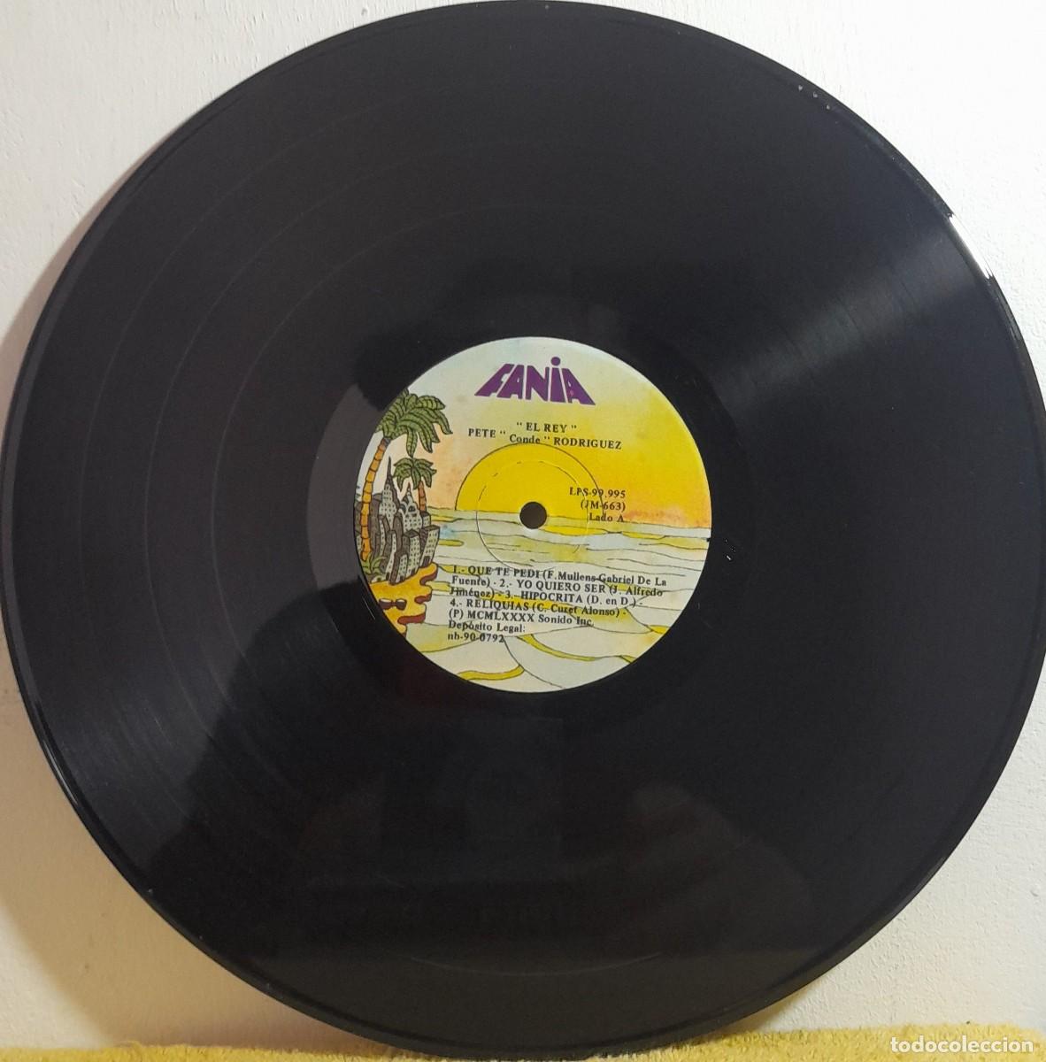 Discos de vinilo: SALSA-Pete El Conde Rodr&iacute;guez / &rdquo;El Rey&rdquo; . A&ntilde;o 1990 - Foto 3