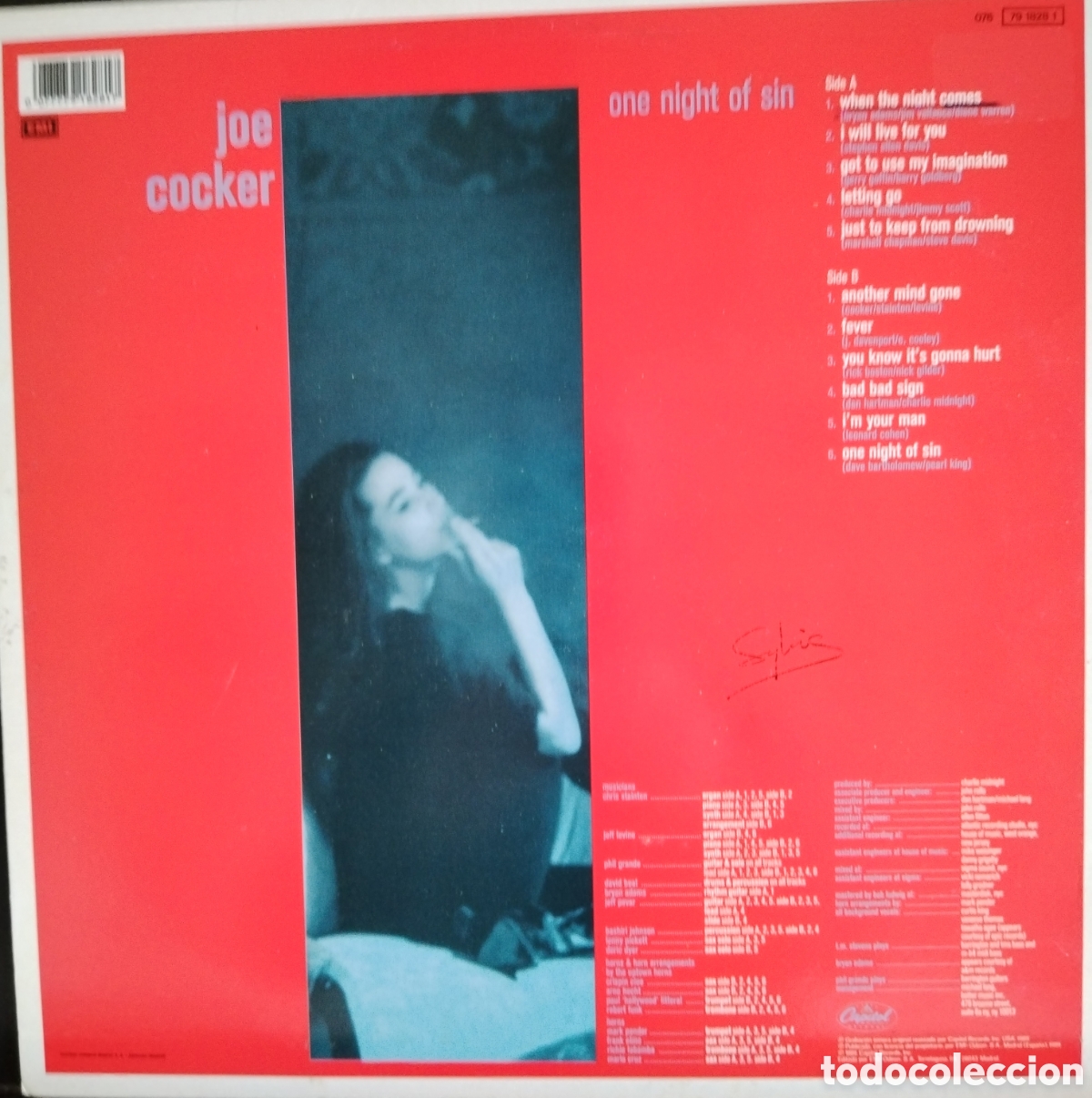 Discos de vinilo: Joe Cocker - One night of sin - Foto 2