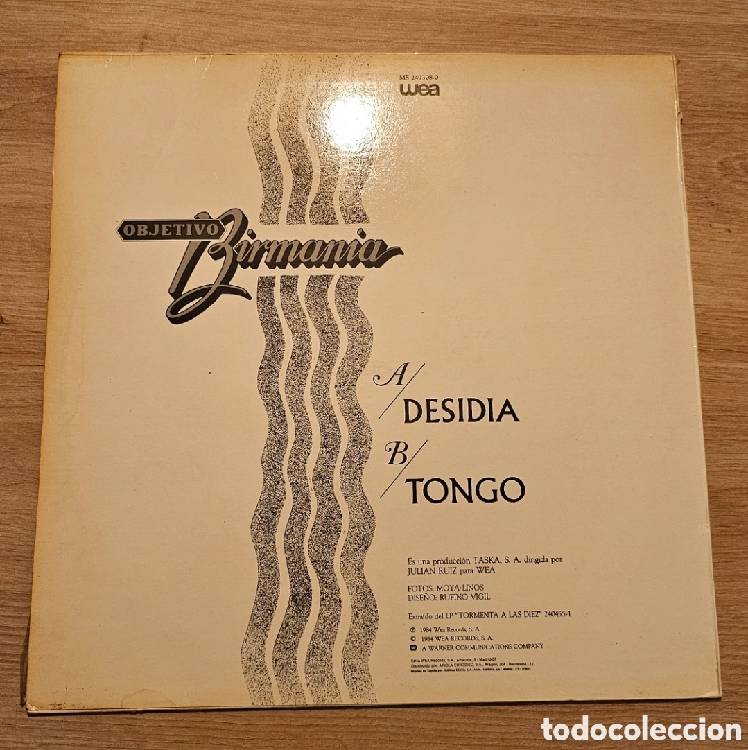 Discos de vinilo: 2 Maxi single &rdquo;Objetivo Birmania&rdquo; - Foto 6