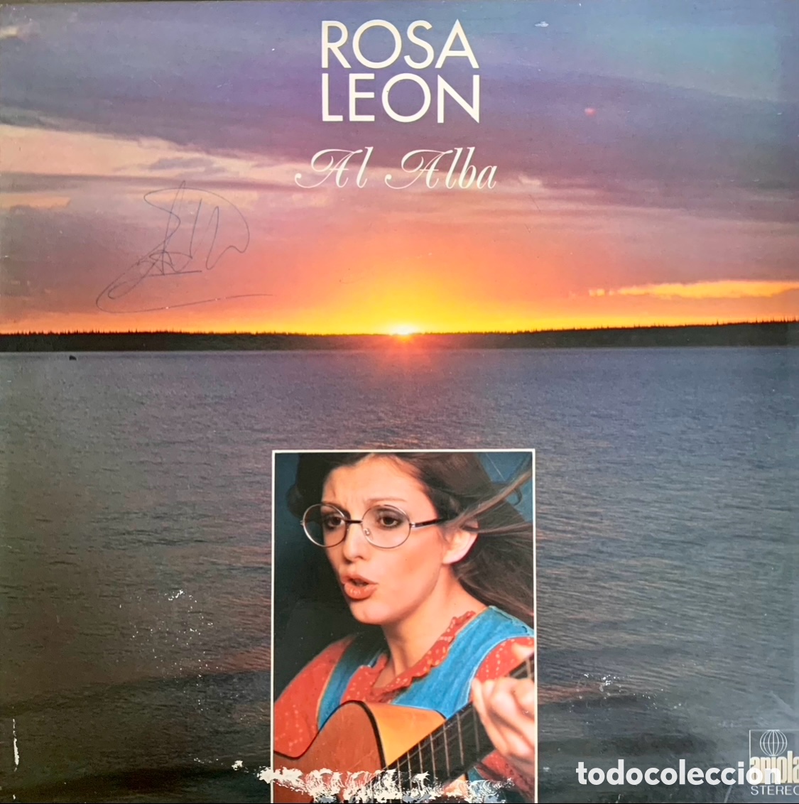 Discos de vinilo: Disco Vinilo LP. Rosa Le&oacute;n. &ldquo;Al Alba&rdquo;. 1975. - Foto 1