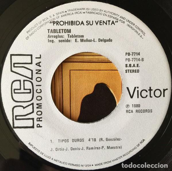 Discos de vinilo: Tabletom &ndash; Ininteligible - Tipos Duros - PROMO - Foto 3