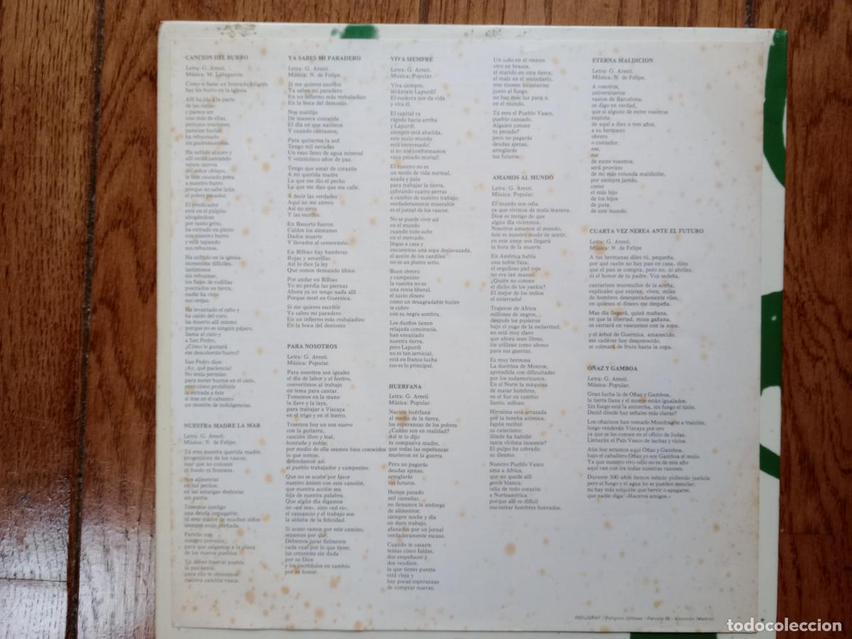 Discos de vinilo: Oskorri - Gabriel Arestiren Oroimenez - Foto 4