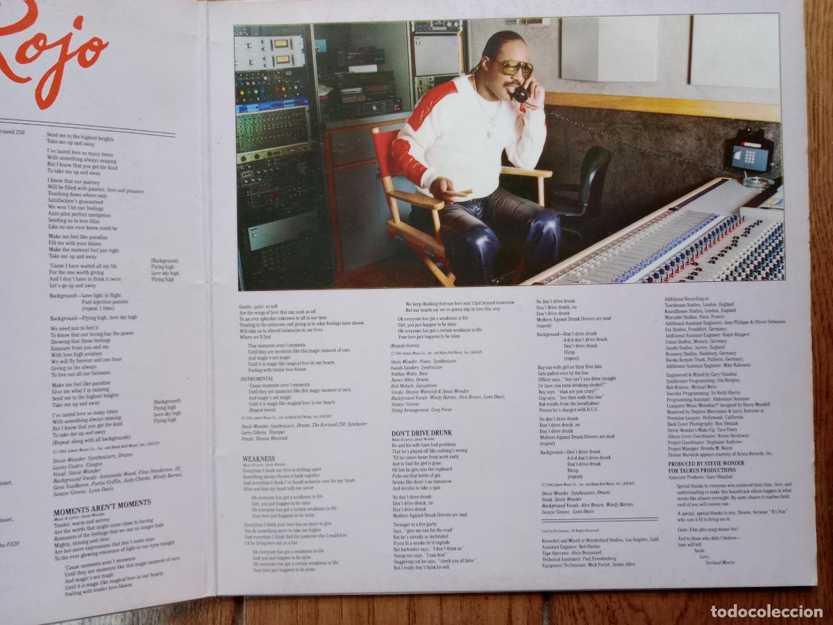 Discos de vinilo: Stevie Wonder - la mujer de rojo - Foto 3