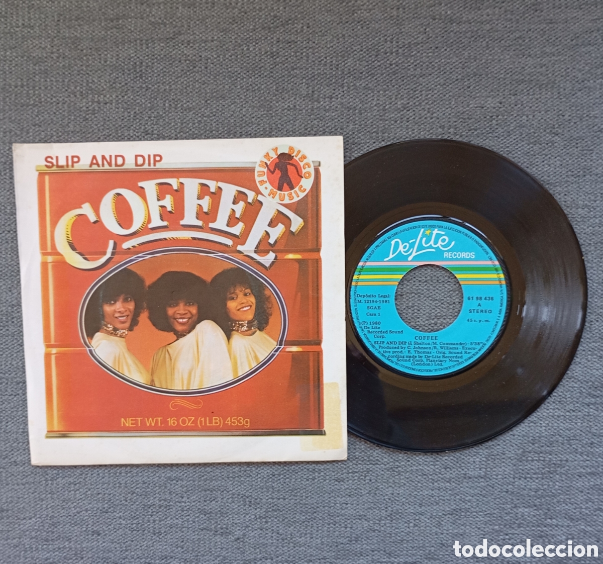 Discos de vinilo: Coffee. Slip And Did/ Casanova. Single 7&rdquo;, a&ntilde;o 1981. - Foto 1