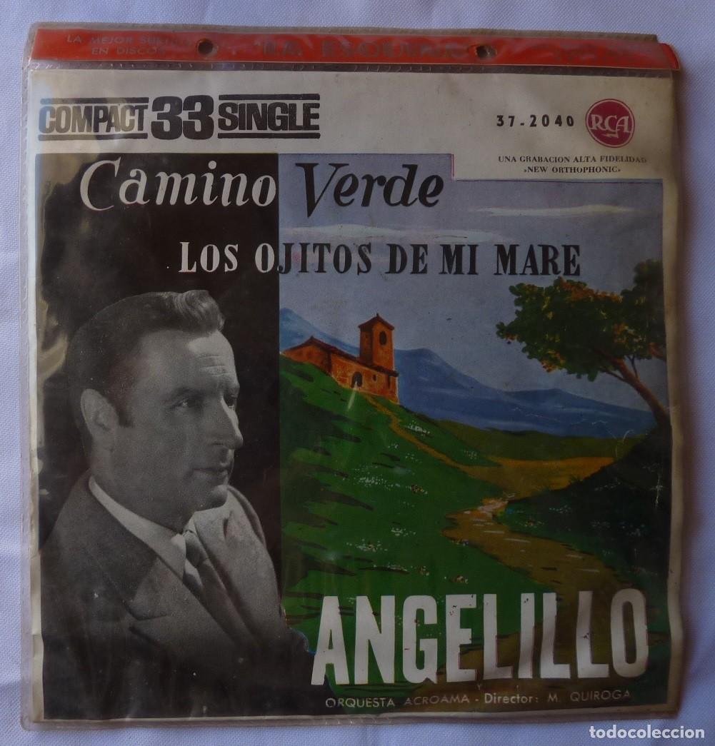 Discos de vinilo: ANGELILLO / CAMINO VERDE / 1961 / SINGLE - Foto 1
